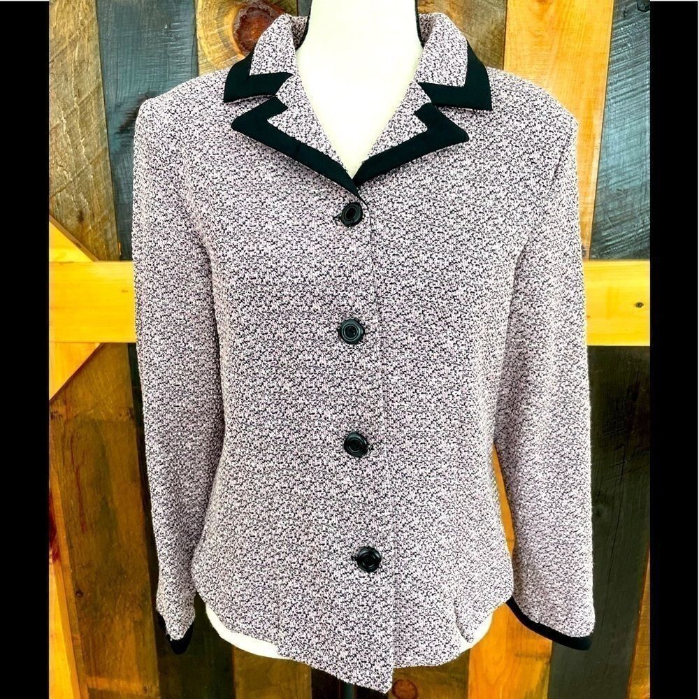 BFA Classics tweed look button front jacket sz 8P